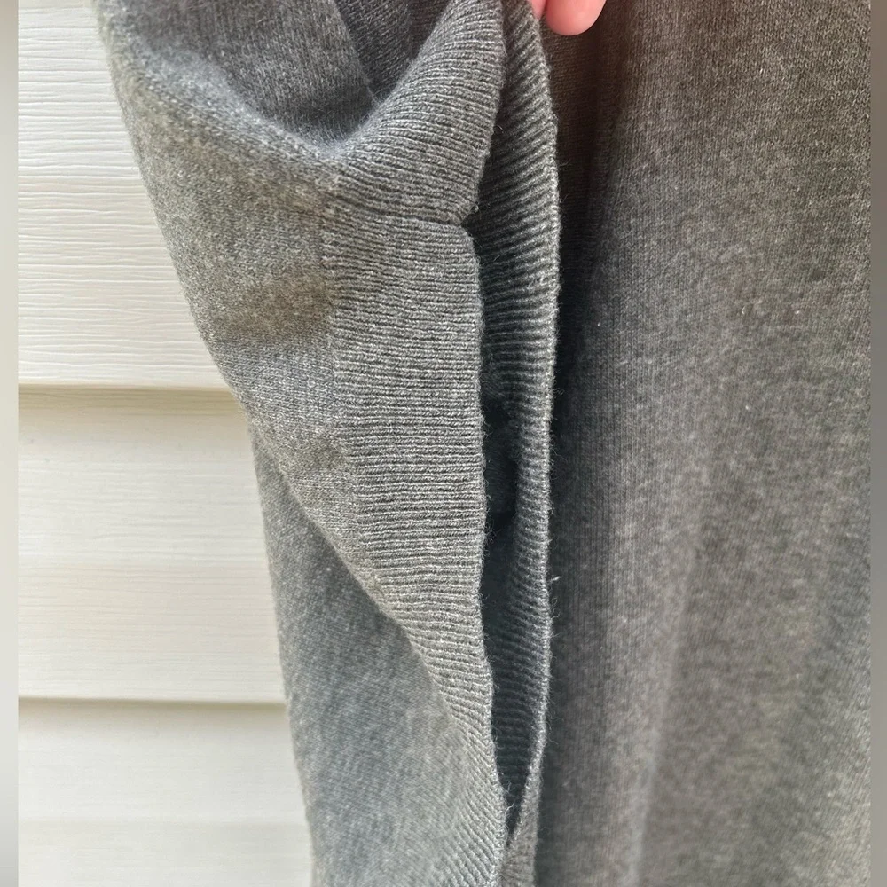 Banana Republic green size L drop waist luxury cashmere wool dress Lagenlook